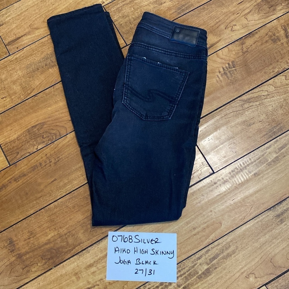 Silver aiko high skinny black joga Jeans - Picture 7 of 7